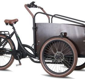 Vogue e-bakfiets mat/black of mat/brown